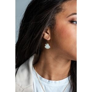 *Aurista* Marquise Shell Earrings